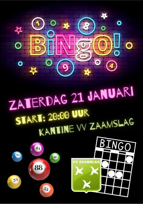Bingo avond 21 januari