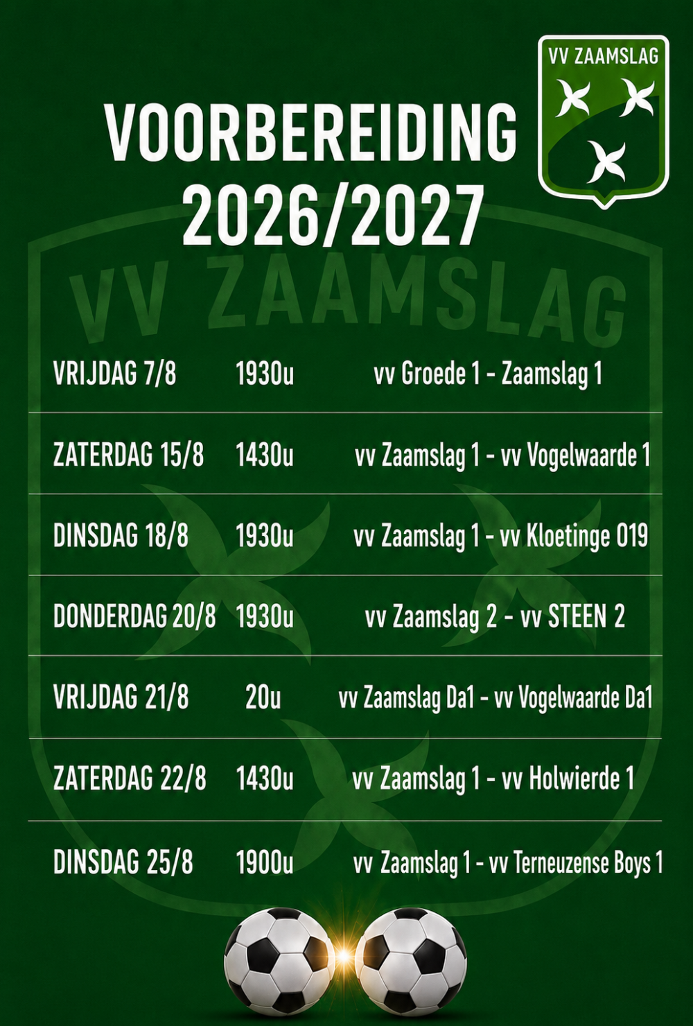 Schema voorbereiding
