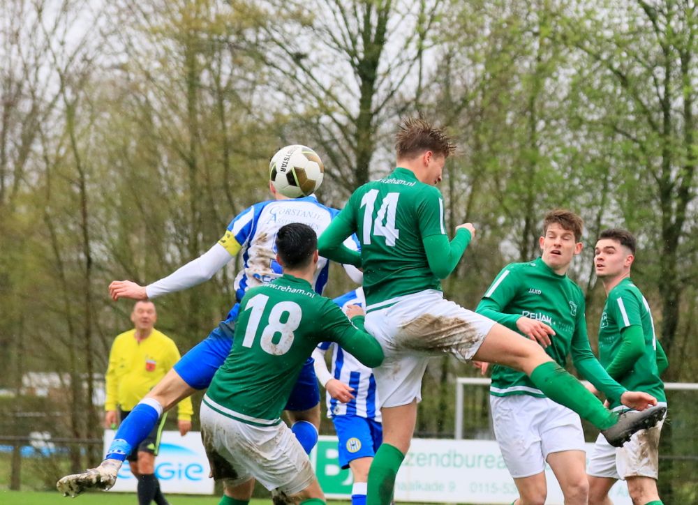 Groen-witten knokken zich naar knap gelijkspel tegen ’s Heer Arendskerke