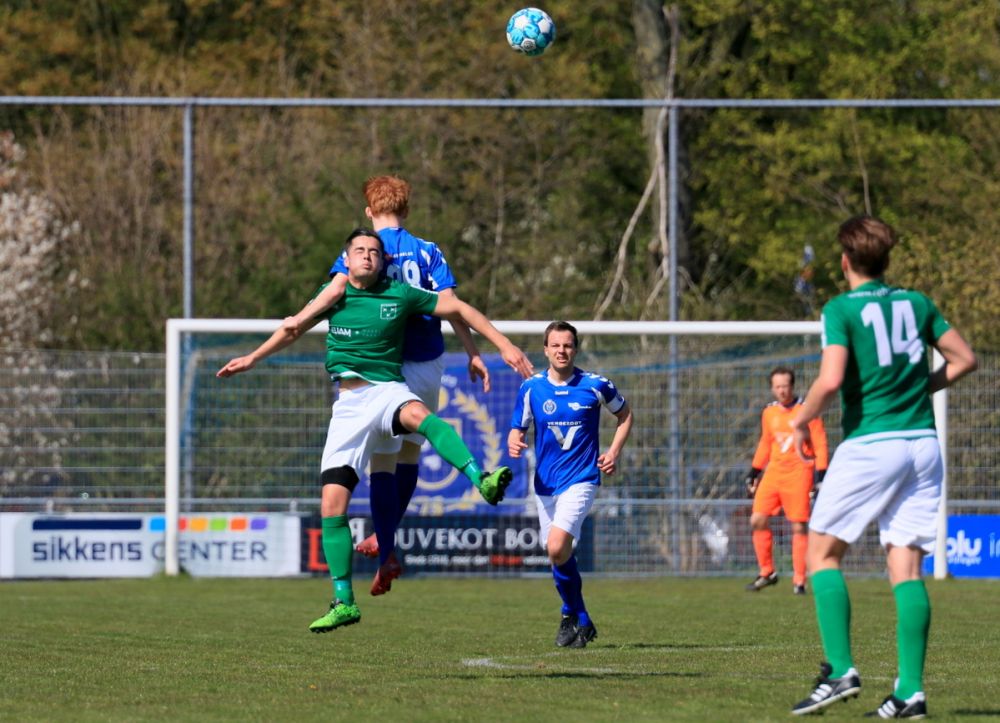 Nipte nederlaag groen-witten op bezoek bij koploper Serooskerke