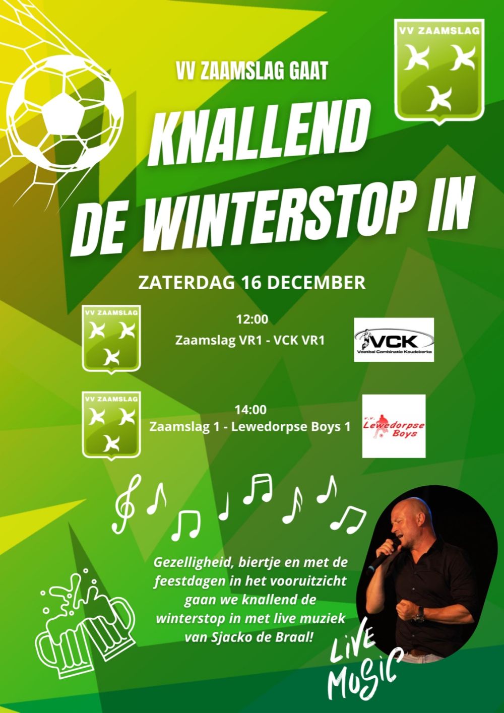 Knallend de winterstop in!