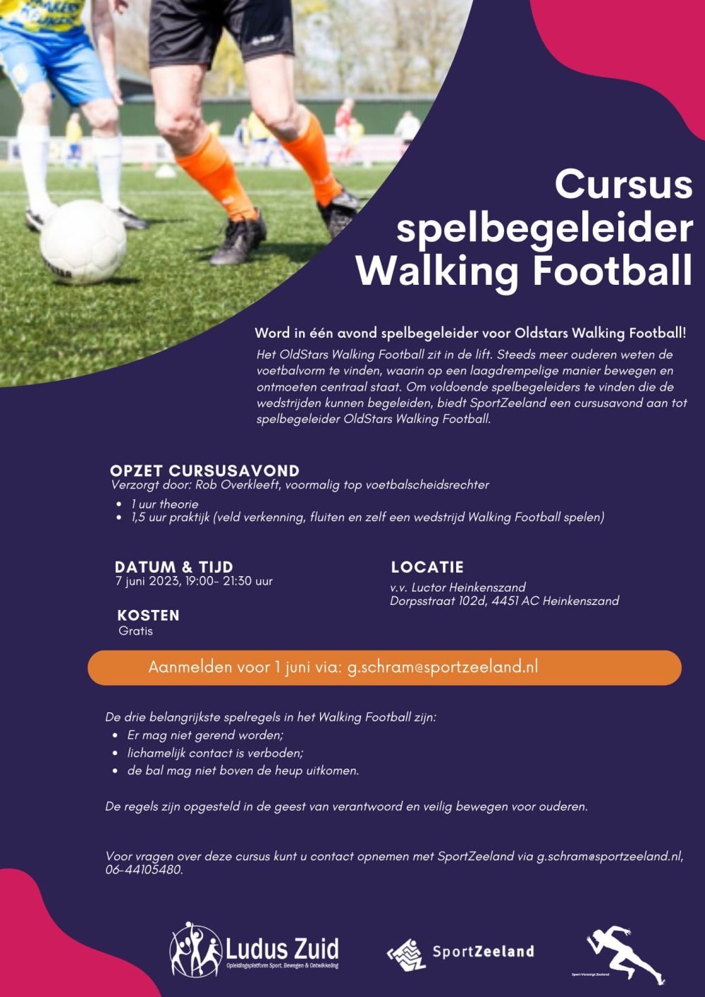 Cursus spelbegeleider walking football