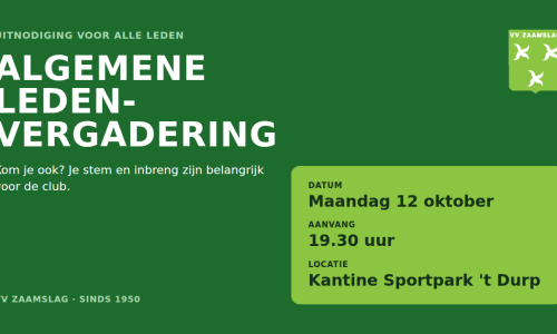 uitnodiging algemene ledenvergadering