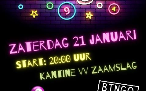 Bingo avond 21 januari