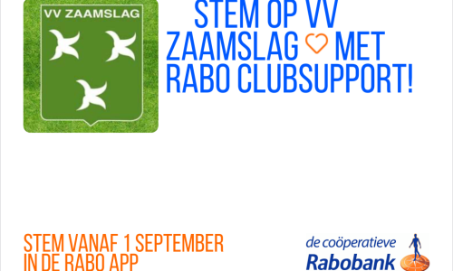 Steun VV Zaamslag via Rabo clubsupport