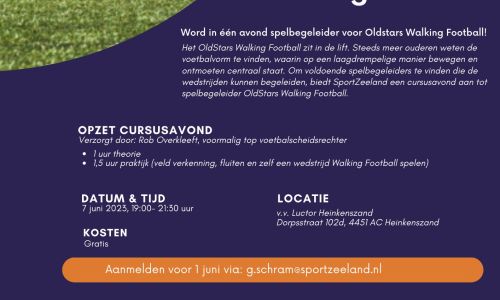 Cursus spelbegeleider walking football