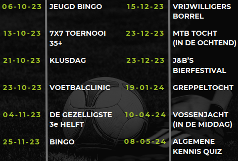 Nieuwe versie activiteitenkalender